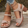 Lana | Damen Chunky High Heel Sandalen für den Sommer