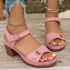 Lana | Damen Chunky High Heel Sandalen für den Sommer