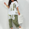 Brinley | Zweiteiliges lässiges Outfit mit Buchstabendruck für Damen
