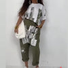 Brinley | Zweiteiliges lässiges Outfit mit Buchstabendruck für Damen