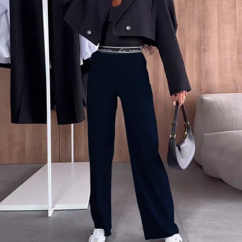 Gisela | Einfarbige Drapierhose für Damen