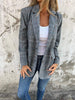 Clara | Lässiger karierter Blazer mit Revers