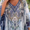 Charlotte | Boho lockere asymetrische Bluse mit Ausschnitt