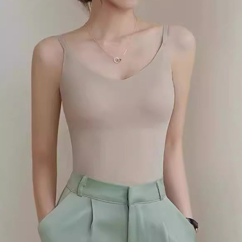 Damien | Nahtloses V-Ausschnitt-Camisol-Top für Damen