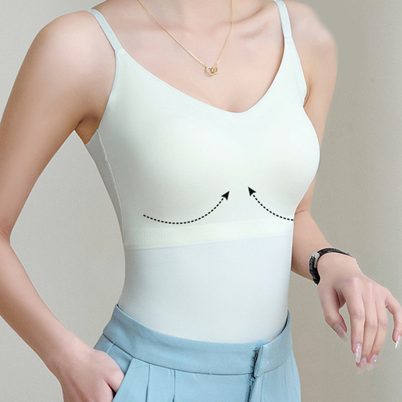 Damien | Nahtloses V-Ausschnitt-Camisol-Top für Damen