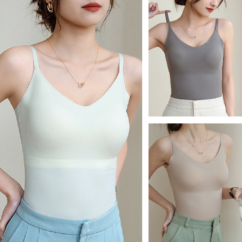 Damien | Nahtloses V-Ausschnitt-Camisol-Top für Damen