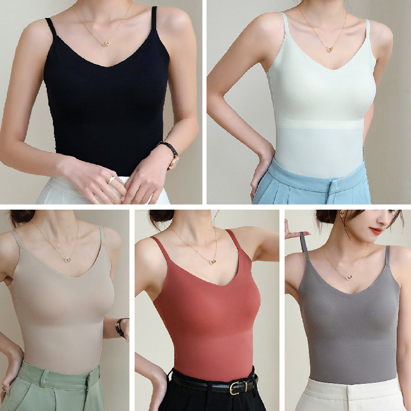 Damien | Nahtloses V-Ausschnitt-Camisol-Top für Damen