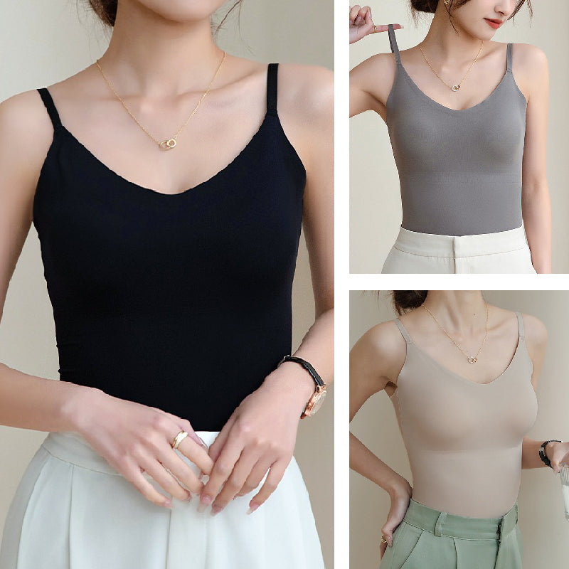 Damien | Nahtloses V-Ausschnitt-Camisol-Top für Damen