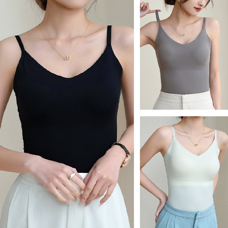 Damien | Nahtloses V-Ausschnitt-Camisol-Top für Damen