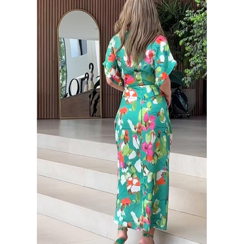 Opeliah | Casual-Kleid mit Selbstflatterndem Druck