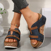 Adrienne | Fashionable plateau sandals with wedge heel for women