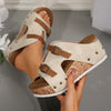 Adrienne | Fashionable plateau sandals with wedge heel for women