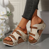 Adrienne | Fashionable plateau sandals with wedge heel for women
