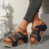 Adrienne | Fashionable plateau sandals with wedge heel for women