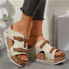 Adrienne | Fashionable plateau sandals with wedge heel for women