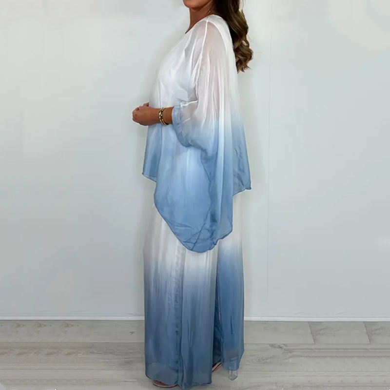 Memphis | Set aus luftiger Bluse und weiter Hose