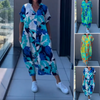 Phoenix | Lässiges, elegantes, bedrucktes Kleid mit V-Ausschnitt für Damen