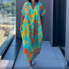 Phoenix | Lässiges, elegantes, bedrucktes Kleid mit V-Ausschnitt für Damen