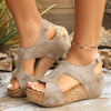 Barbara | Trendige Keilabsatz-Sandalen mit offener Zehe für Damen