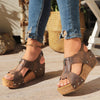 Barbara | Trendige Keilabsatz-Sandalen mit offener Zehe für Damen