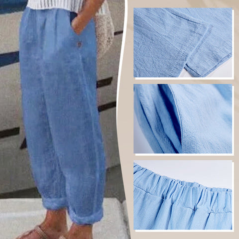 Zaid | Atmungsaktive Leinen Casual-Hosen