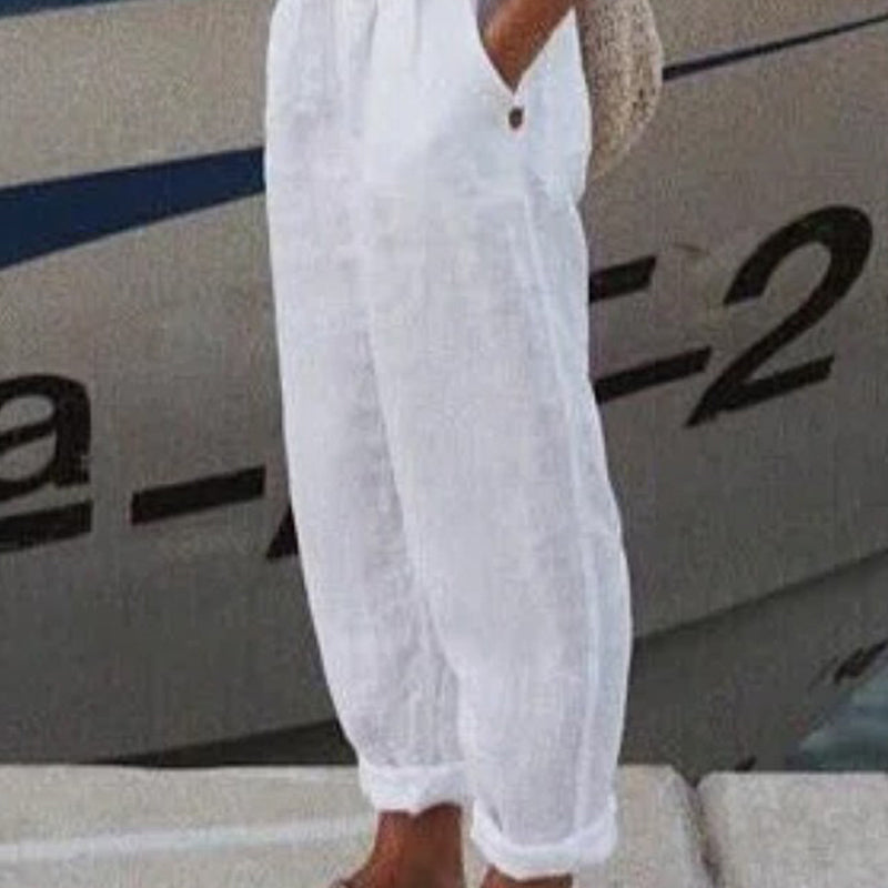 Zaid | Atmungsaktive Leinen Casual-Hosen