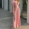 Gabriel | Jumpsuits mit tiefem V-Ausschnitt und weitem Bein für Damen