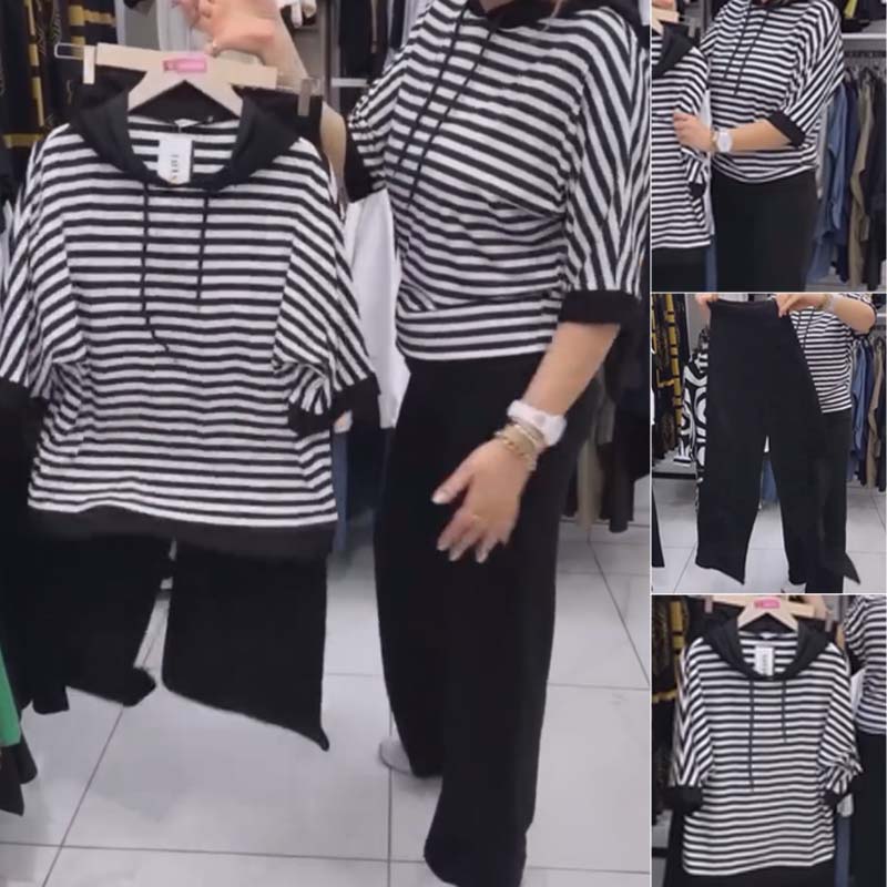 Mika | Set aus Top mit Trägern und einfarbigen Hosen für Damen