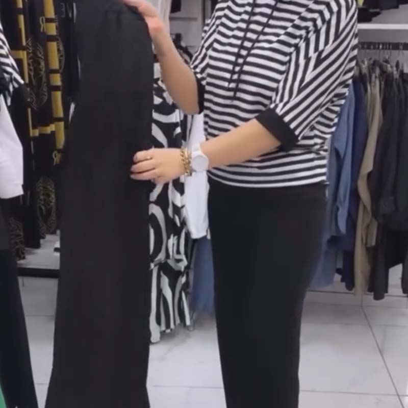 Mika | Set aus Top mit Trägern und einfarbigen Hosen für Damen