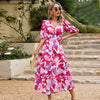 Kaisera | Elegantes Kleid mit Taillendruck und V-Ausschnitt