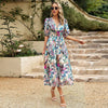 Kaisera | Elegantes Kleid mit Taillendruck und V-Ausschnitt