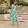 Kaisera | Elegantes Kleid mit Taillendruck und V-Ausschnitt