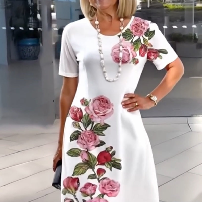 Clinty | Stilvolles Kleid mit Blumenmuster