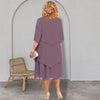 Sienna | Plus Size geschichtetes Midikleid