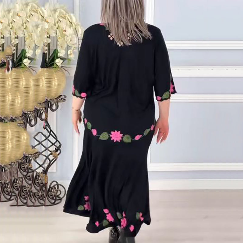 Jenny | Elegantes Blumenkleid mit V-Ausschnitt für Damen