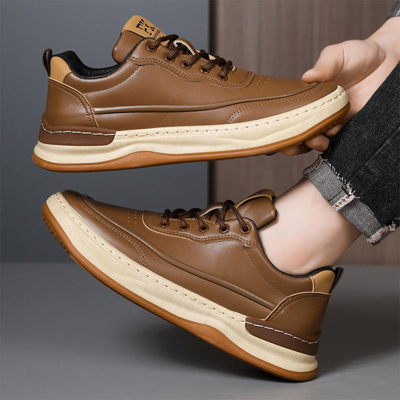 Gerald | Lässige, bequeme Herren-Turnschuhe aus Leder