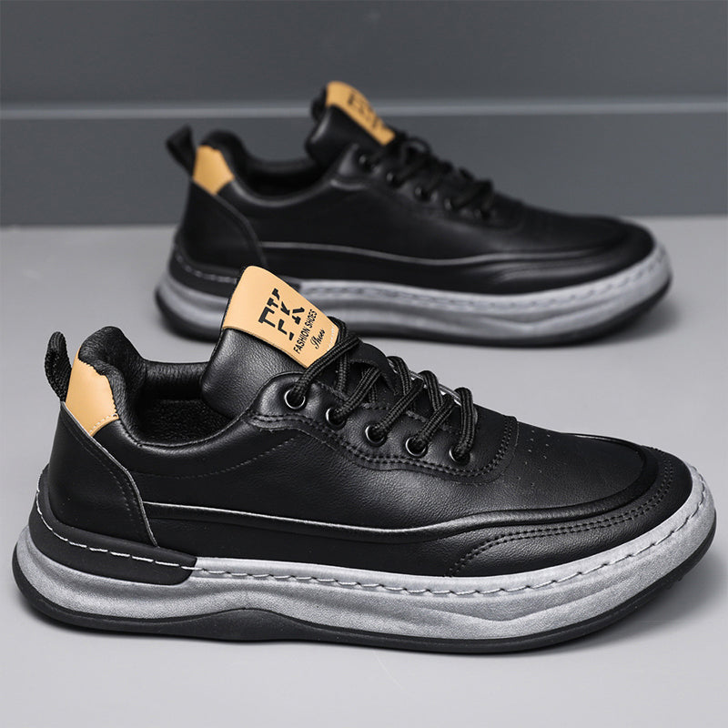 Gerald | Lässige, bequeme Herren-Turnschuhe aus Leder