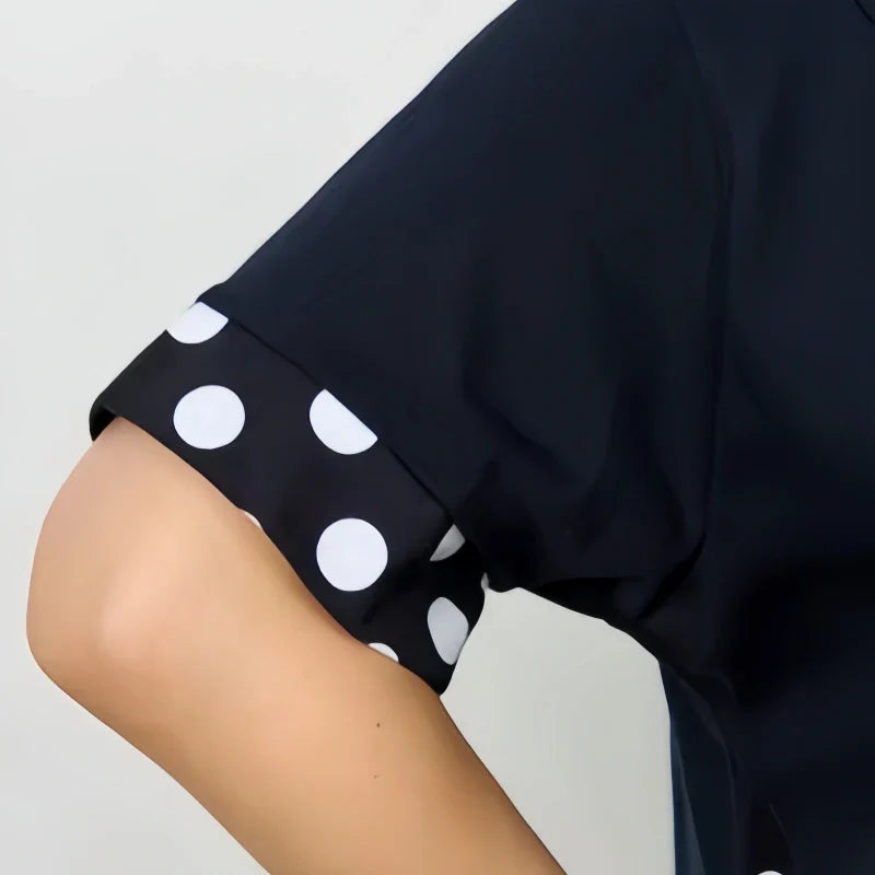 Rita | Sommerliche lässige Damenkleider mit kurzem Ärmel und A-Linie-Druck