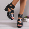 Justin | Sandalen mit Peep-Toe und hohem Absatz für Damen Booties