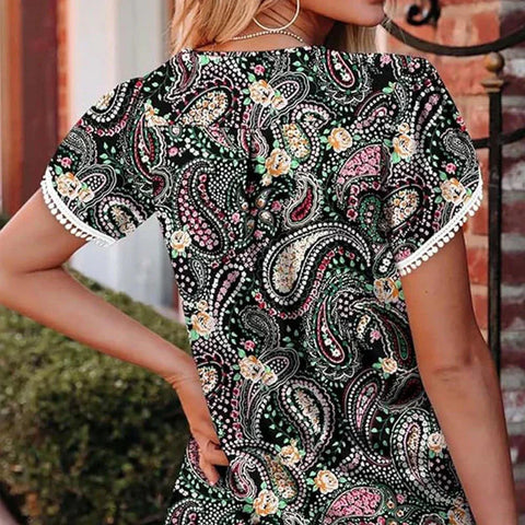 Bina | Damen T-Shirt mit Kurzarm und Druck