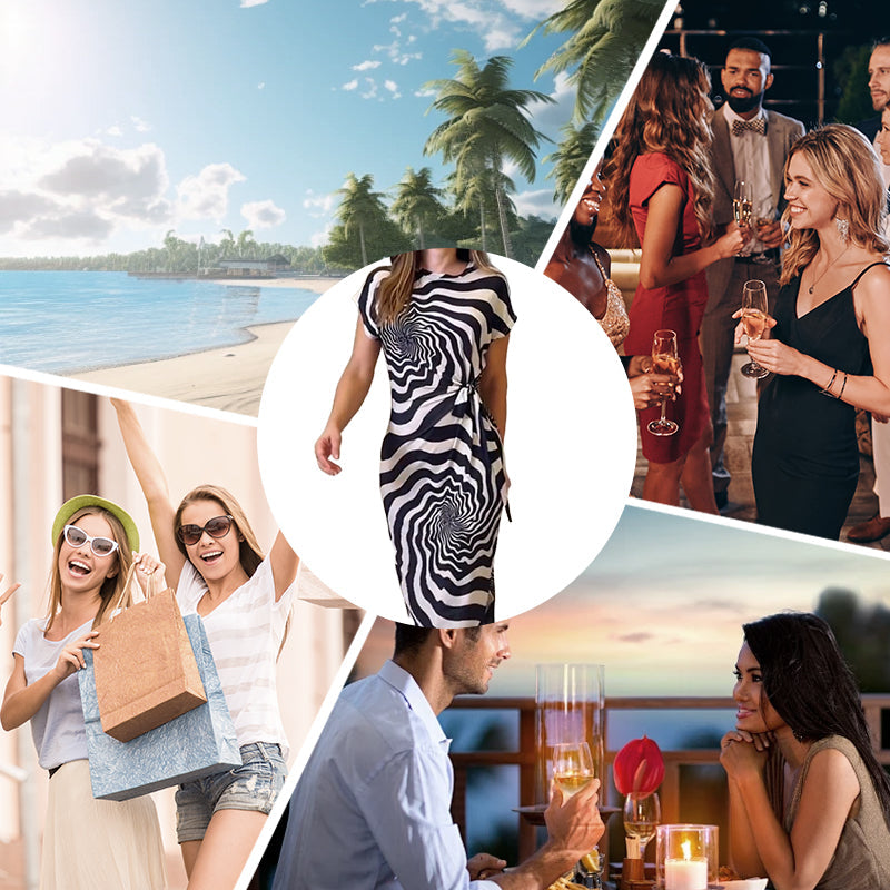 Willie | Damenkleid mit Schärpenbund und Schlitz