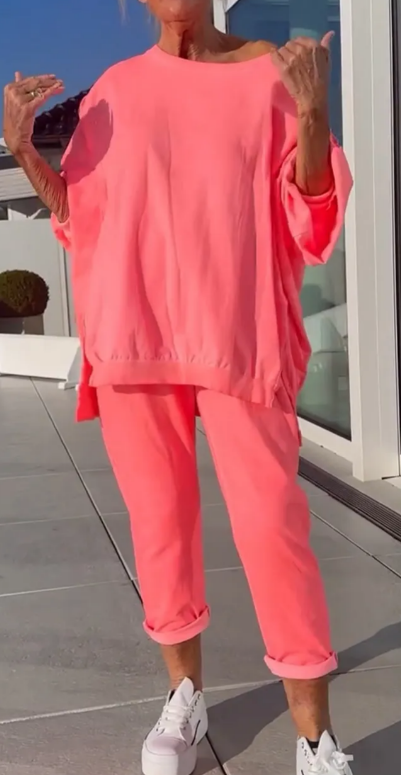 Yara | Loungewear-Set mit Pullover-Top und verkürzter Hose