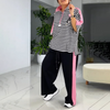 Vivienne | Damen zweiteiliges Oberteil und gestreifte Hose