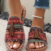 Vanna | Damen-Sandalen mit böhmischem Muster zum Hineinschlüpfen