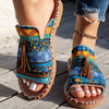 Vanna | Damen-Sandalen mit böhmischem Muster zum Hineinschlüpfen
