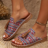Vanna | Damen-Sandalen mit böhmischem Muster zum Hineinschlüpfen