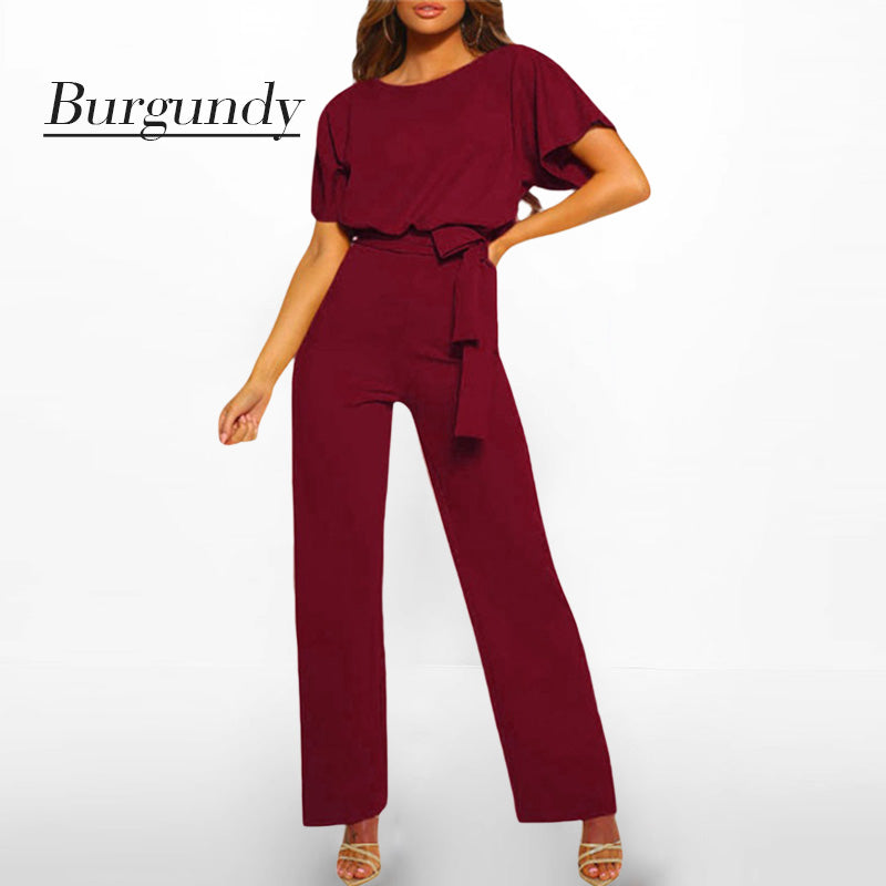 Genesis | Jumpsuit mit hoher Taille und weitem Bein für Damen