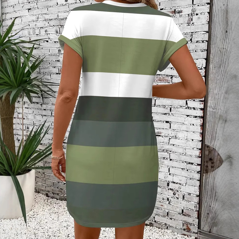 Rena | Damen Abendkleid mit Rundhalsausschnitt