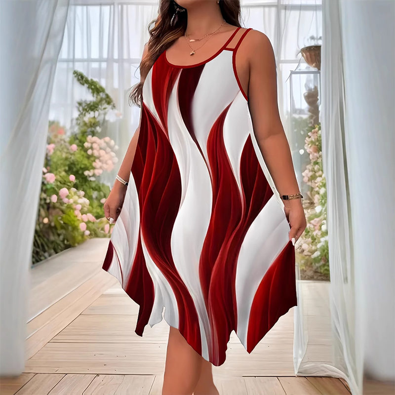 Fletcher | Damenmode ärmelloses Midikleid mit Doppelträger