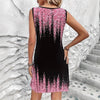 Asher | Druckdesign ärmelloses Minikleid für Damen